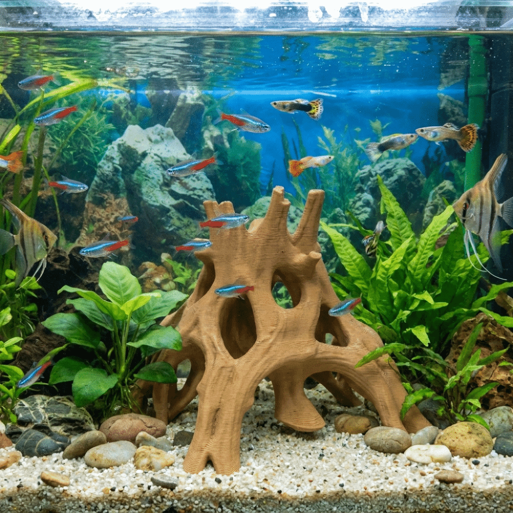 Aquarium Fish Unique - Tree Trunk Fish Shrimp Hiding Cave