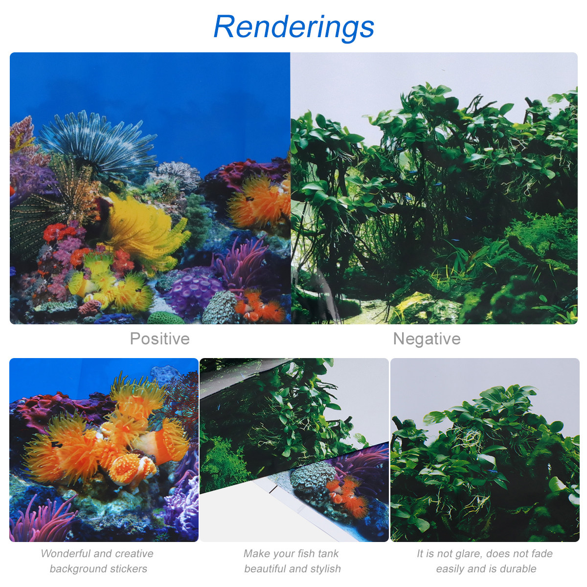 Aquarium Fish Wallpaper - Fish Tank Backdrop Adhesive Aquarium Background