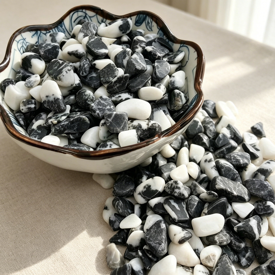 Aquarium Fish Zebra - Natural Zebra Stone Chips, for Jewelry