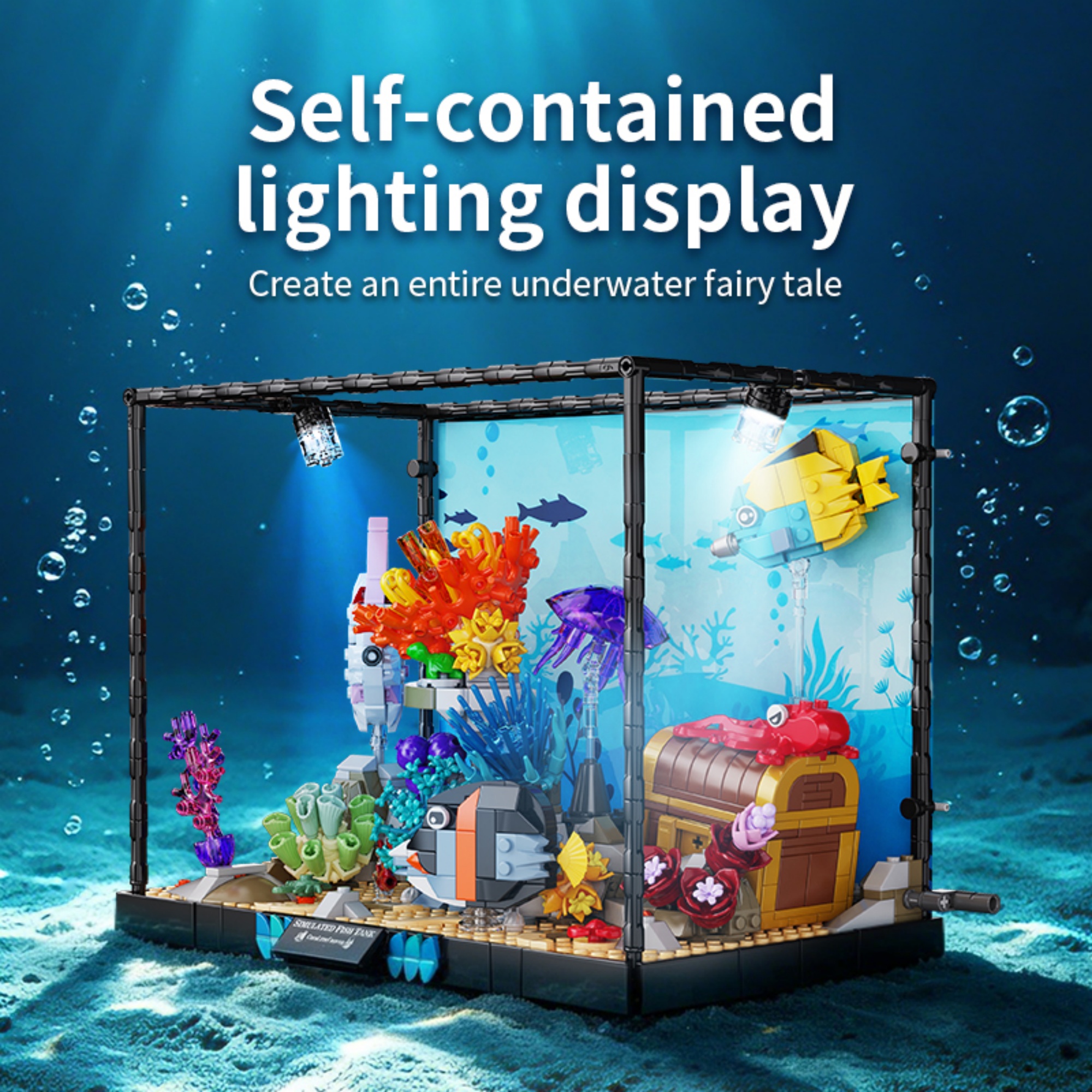 Aquarium Fish Lego - 1318PCS Underwater Aquarium Building Blocks Ocean