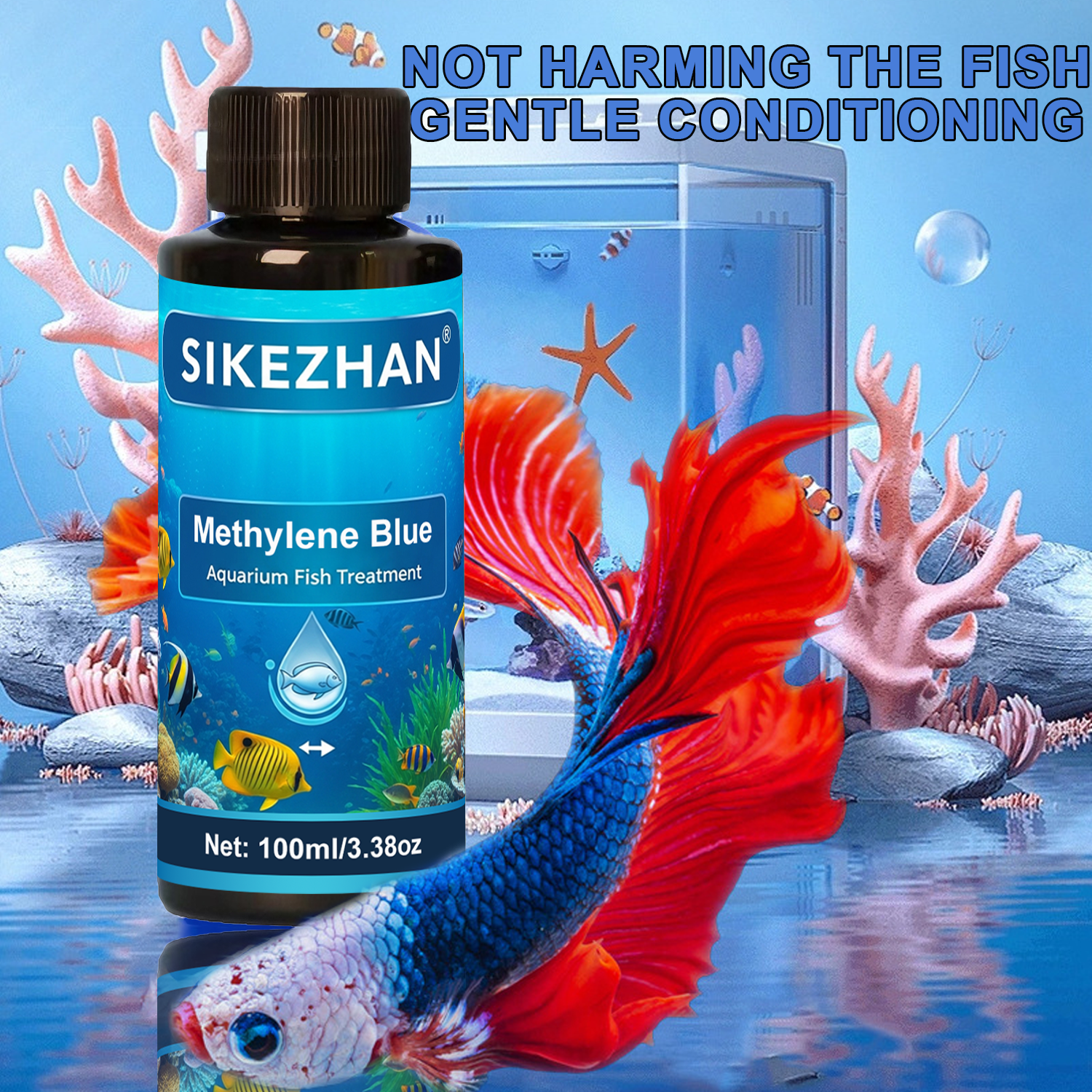 Aquarium Fish Parasites - Aquarium Methylene Blue Fish Medicine Treatment