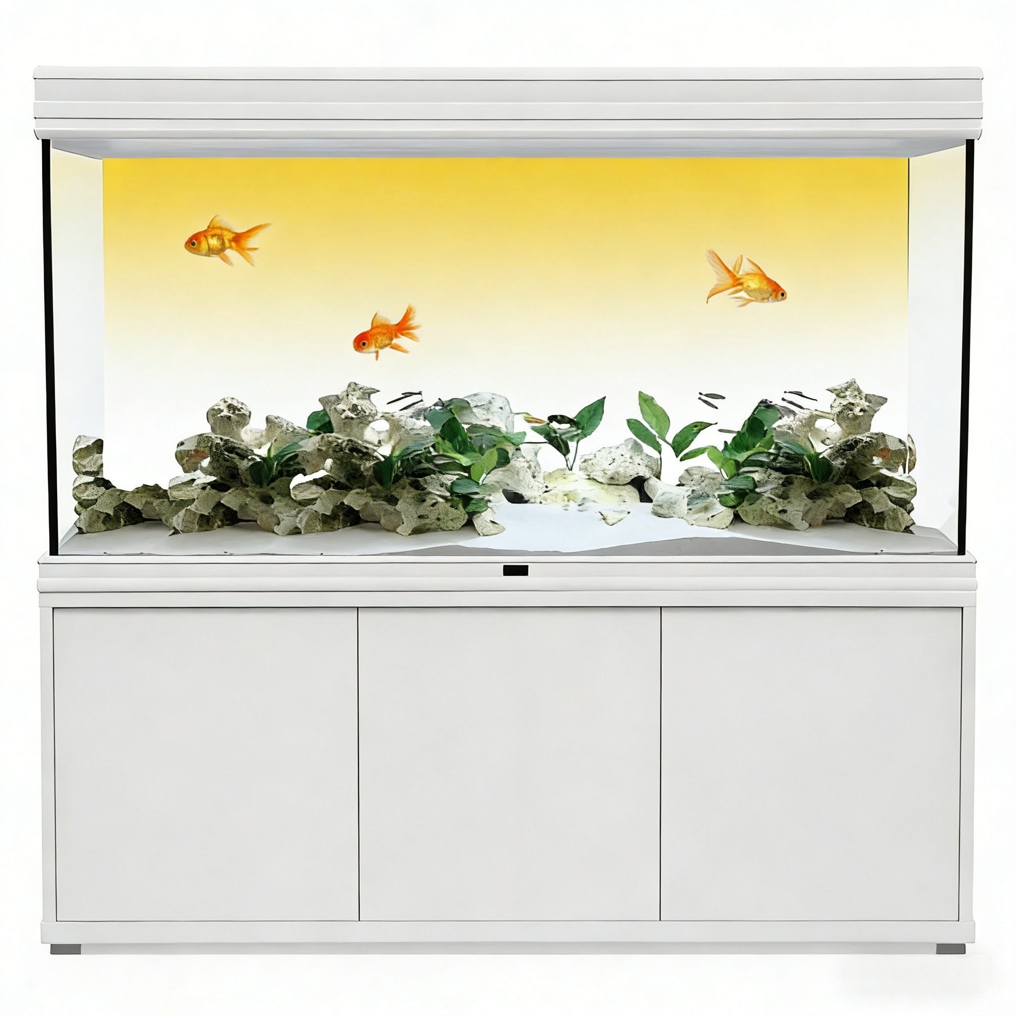 Yellow and White Gradient, Fis - Aquarium Fish Yellow review and price
