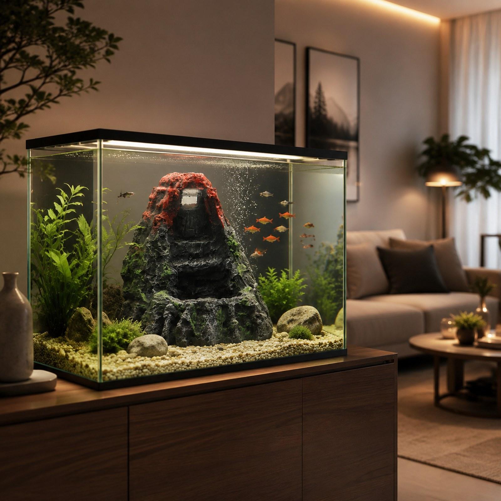 Aquarium Volcano Ornament Prop - Aquarium Fish Unique review and price