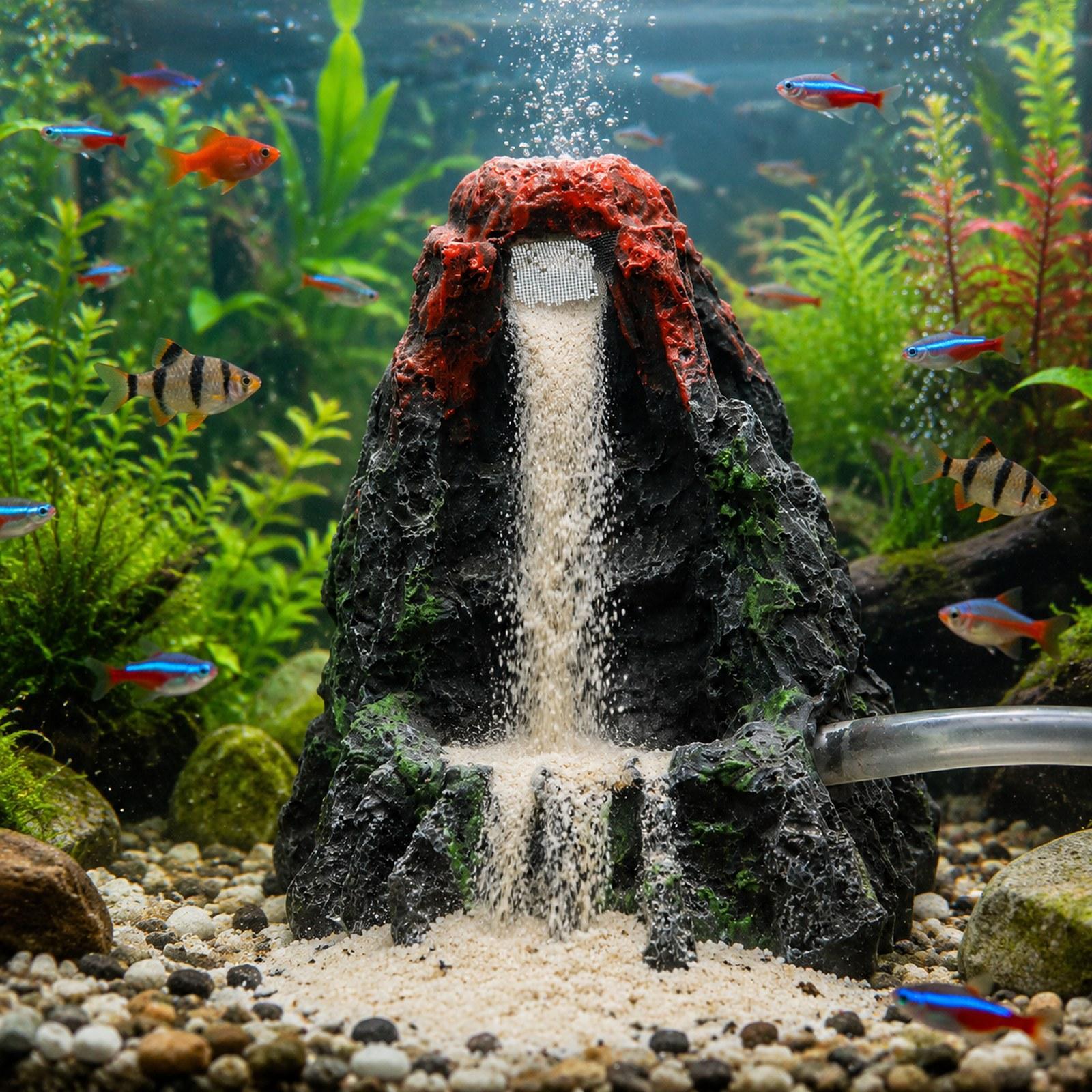 Aquarium Volcano Ornament Prop - Aquarium Fish Unique review and price