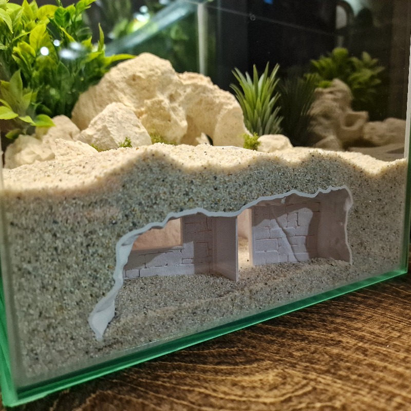 3D Printed Secret House Fish T - Aquarium Fish Hide review and price