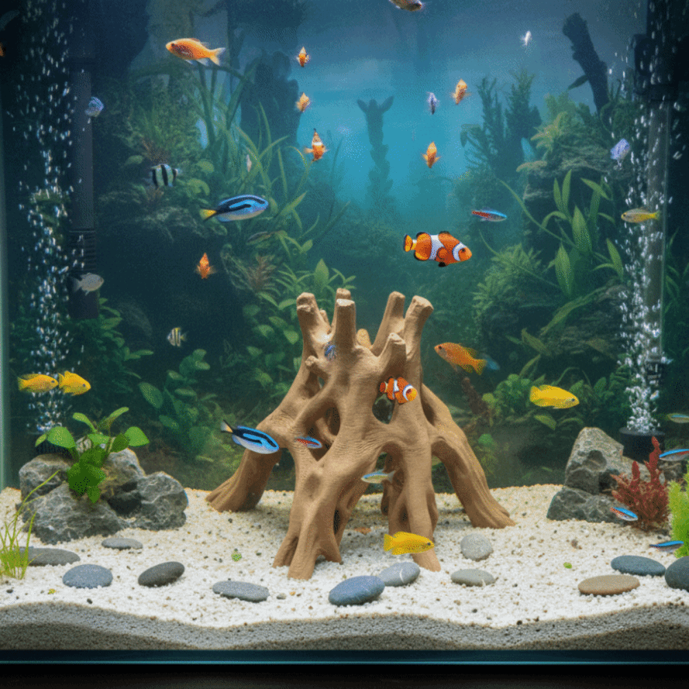 Tree Trunk Fish Shrimp Hiding  - Aquarium Fish Unique review and price
