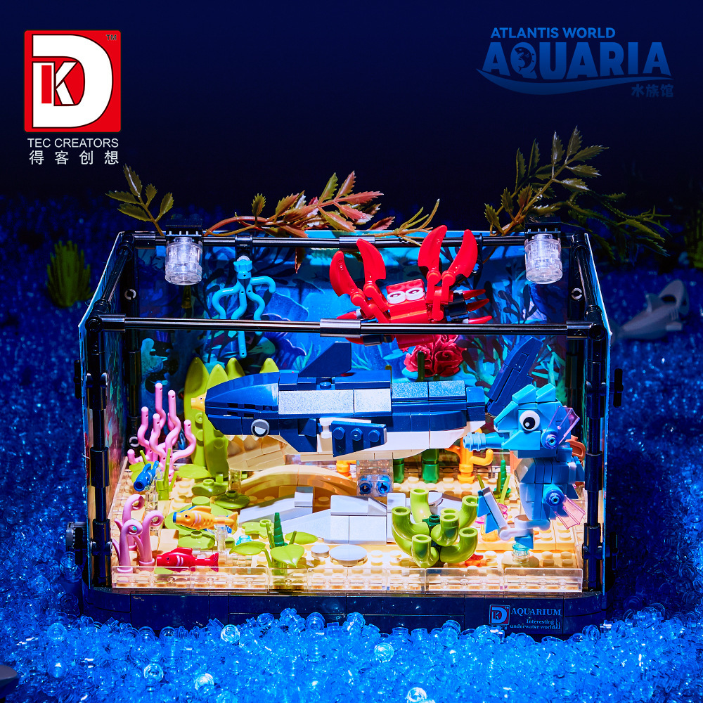 648PCS Shark Ecosystem Tank Bu - Aquarium Fish Lego review and price
