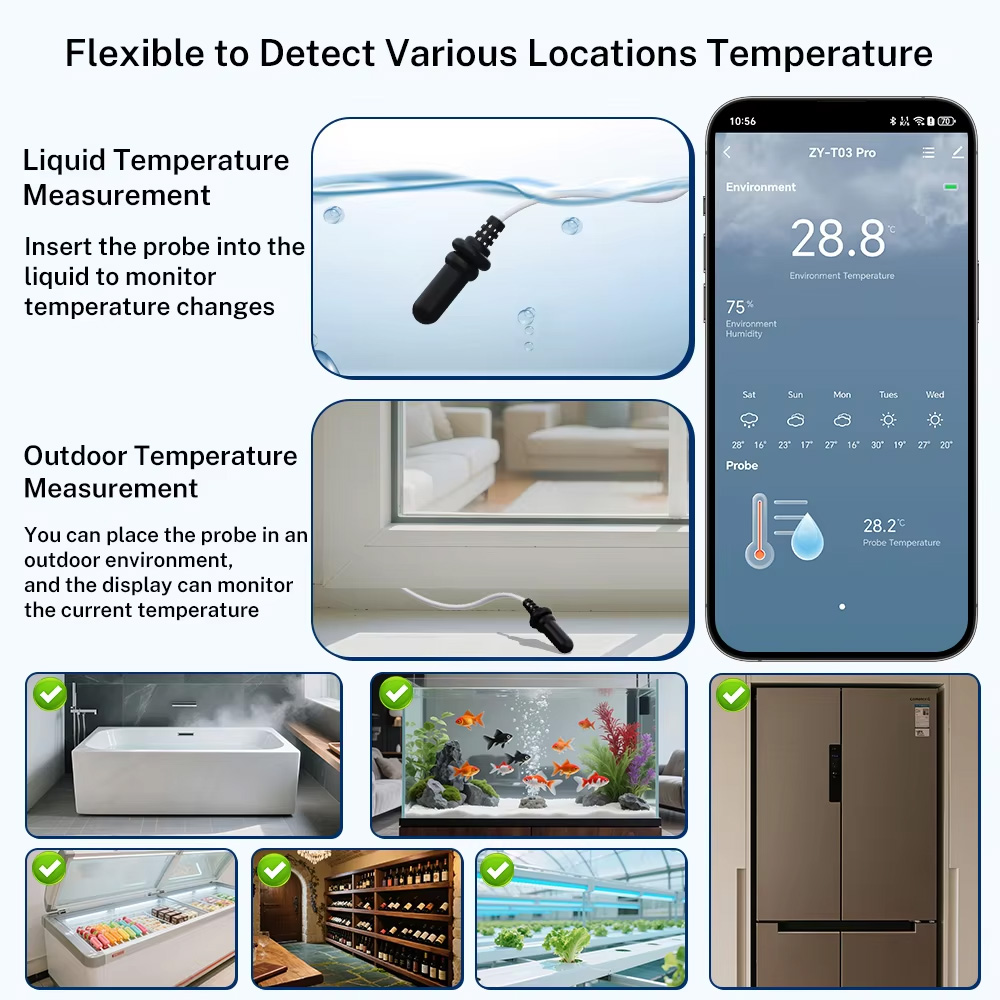 Tuya Zigbee WiFi Temp Humidity - Aquarium Thermometer review and price