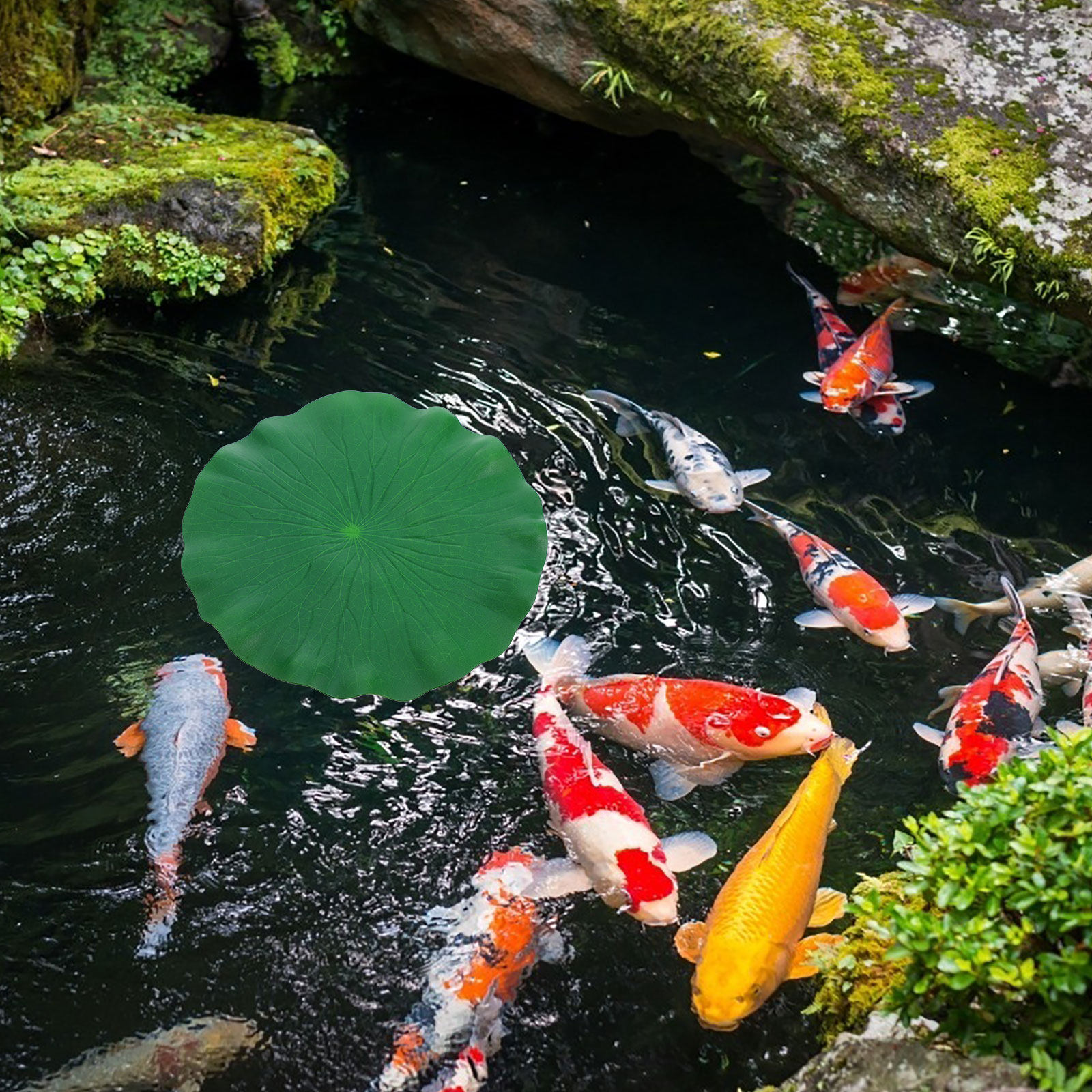 15Pcs Artificial Lotus Leaves  - Aquarium Fish In Pond review and price