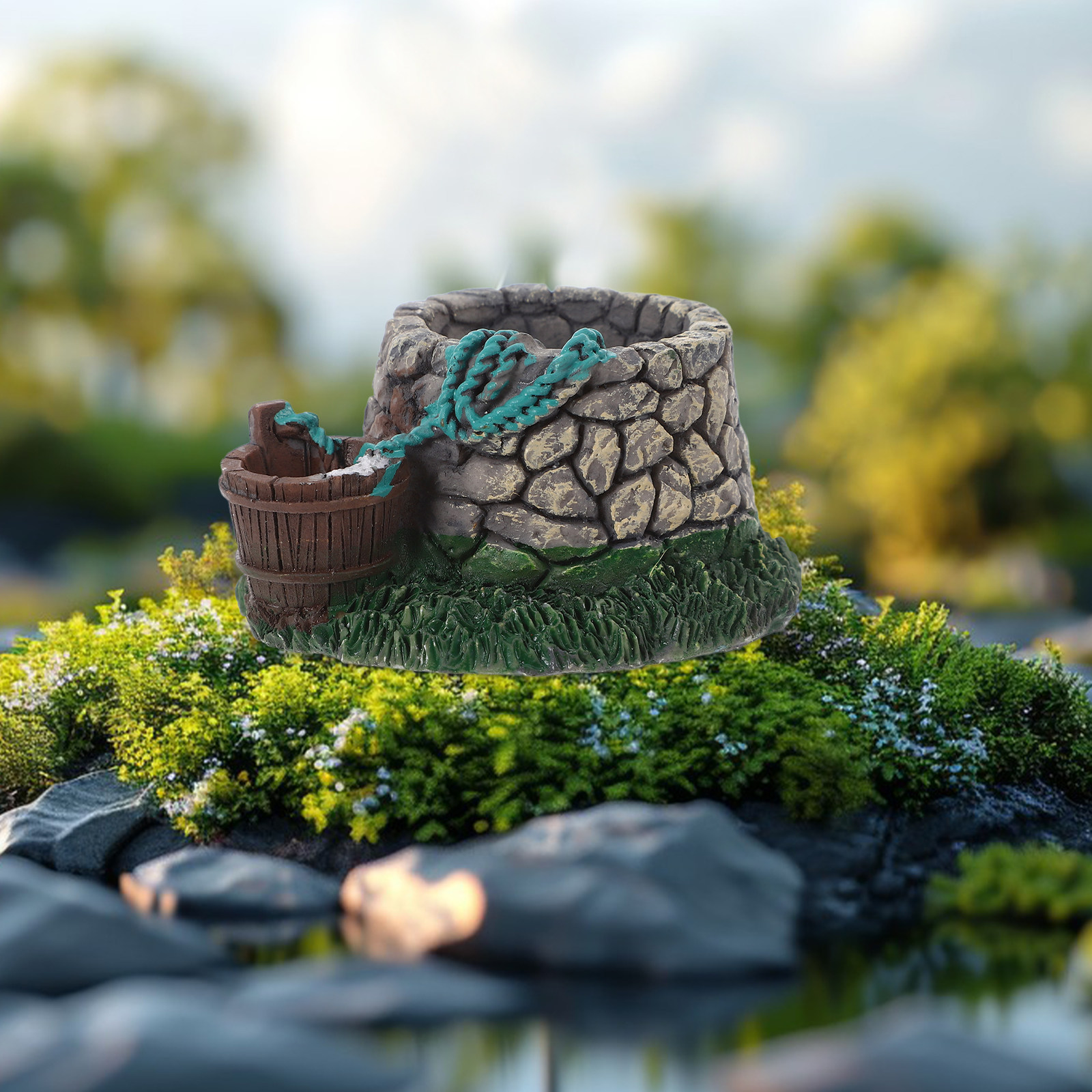 Miniature Bridge with Ancient  - Aquarium Fish Unique review and price