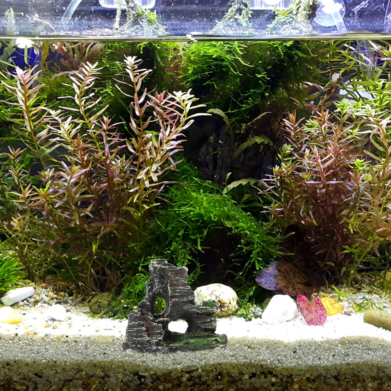 Resin Craft Fish Tank Mountain - Aquarium Fish Unique review and price