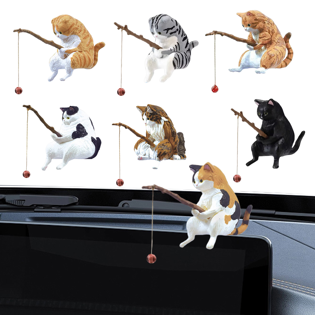 Cute Fishing Cat Figure Fish L - Aquarium Fish Cartoon review and price
