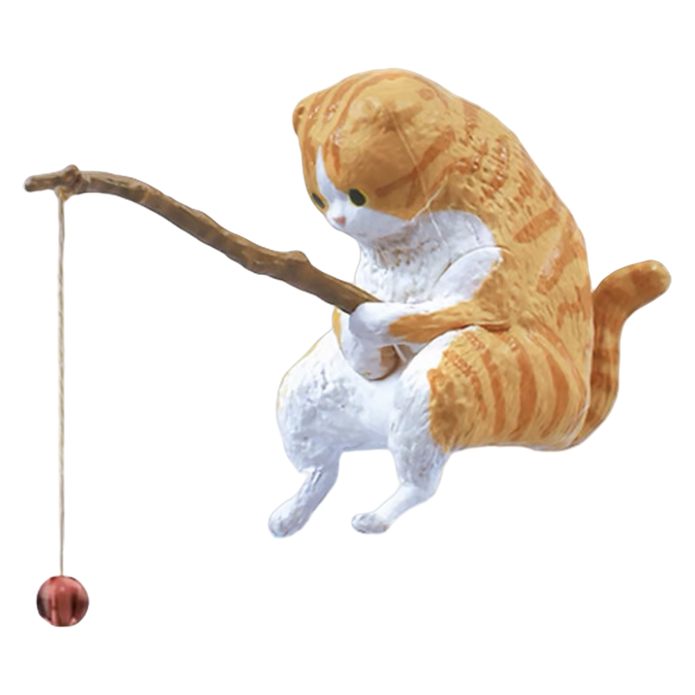 Cute Fishing Cat Figure Fish L - Aquarium Fish Cartoon review and price