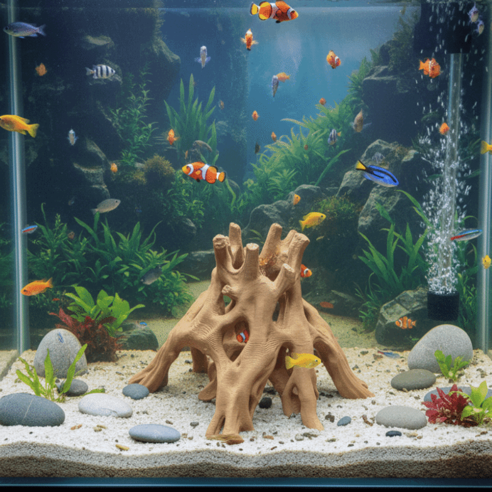 Tree Trunk Fish Shrimp Hiding  - Aquarium Fish Unique review and price