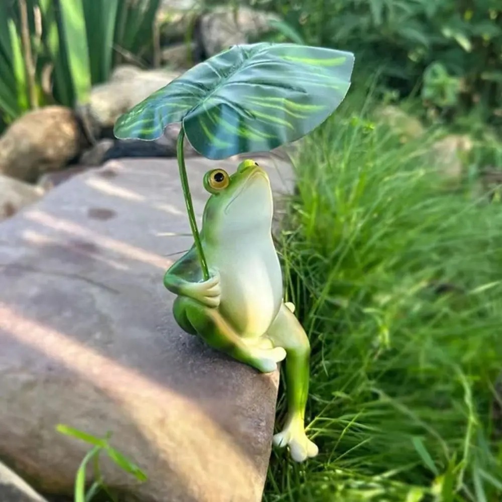 Cartoon Resin Frog Figurine Cr - Aquarium Fish Cartoon review and price