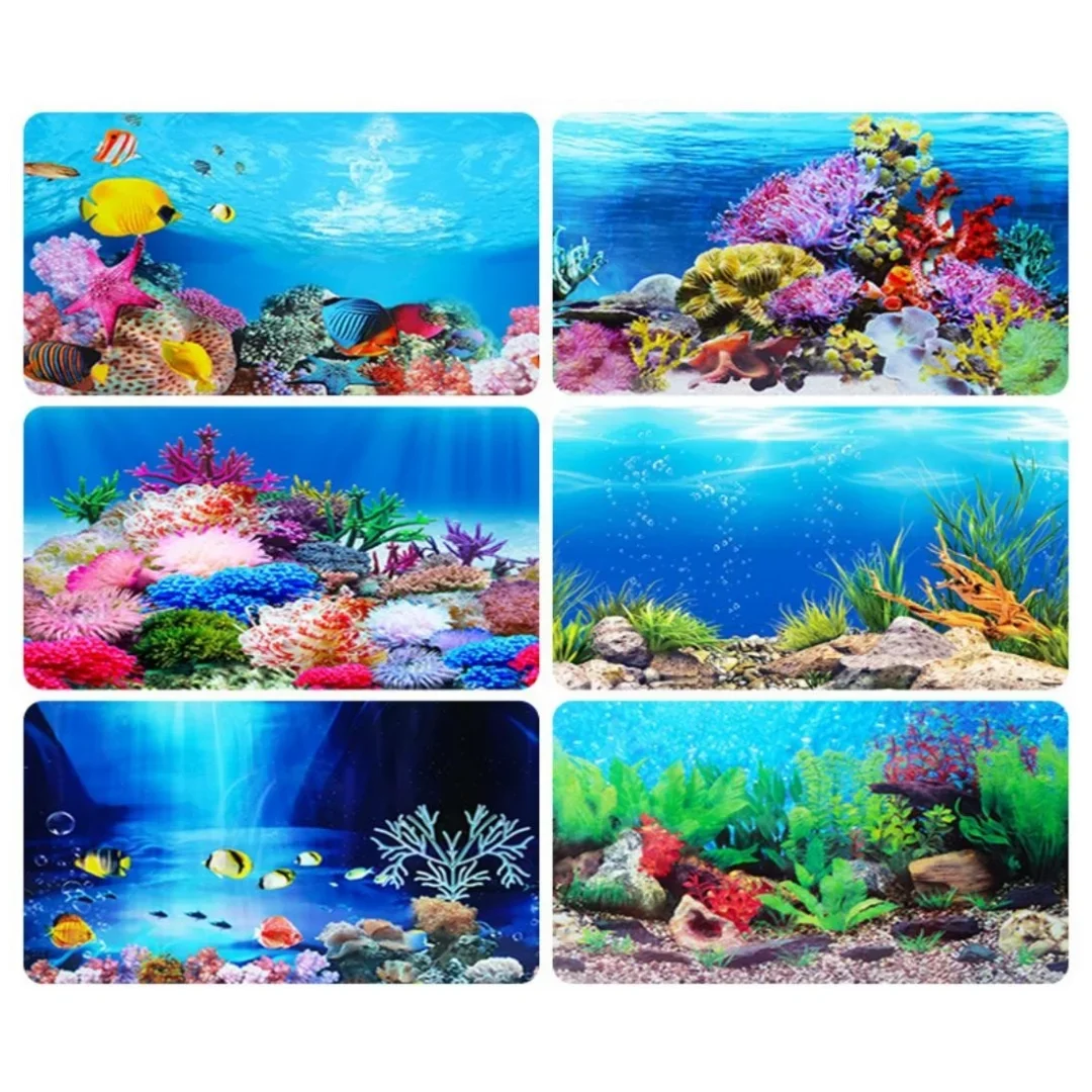 Background Aquarium 3D Sticker - Aquarium Fish Cartoon review and price