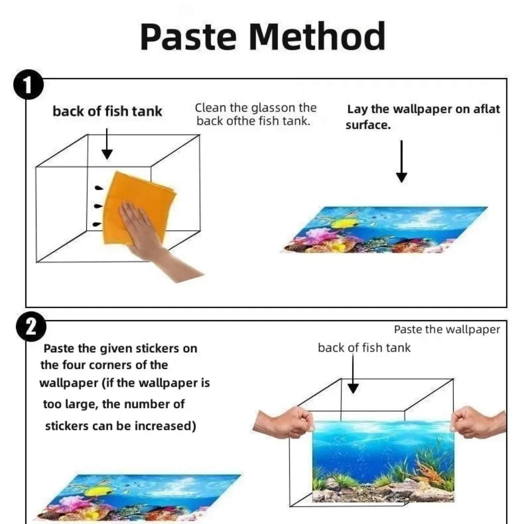 Background Aquarium 3D Sticker - Aquarium Fish Cartoon review and price