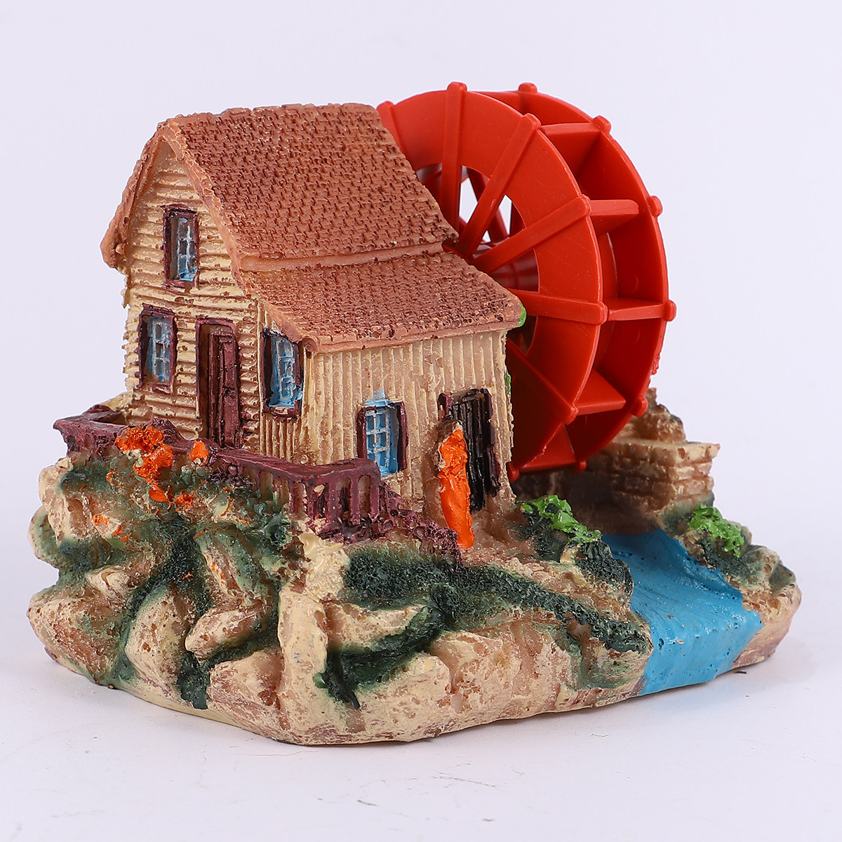 2Pcs Water Wheel Hut Resin Fis - Aquarium Fish Unique review and price