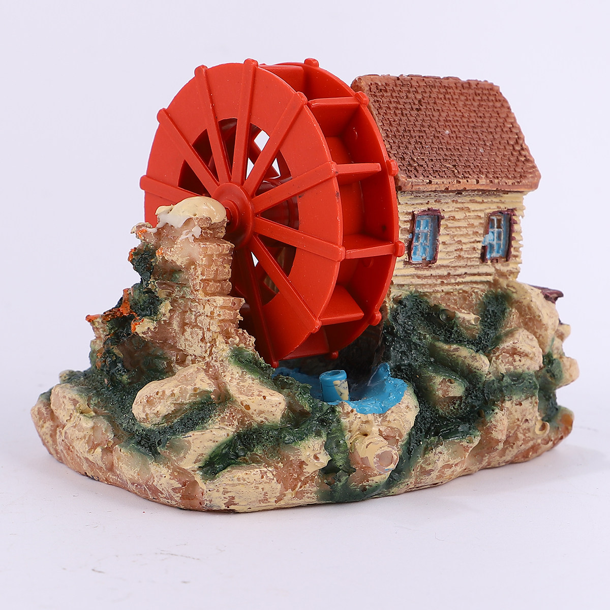 2Pcs Water Wheel Hut Resin Fis - Aquarium Fish Unique review and price