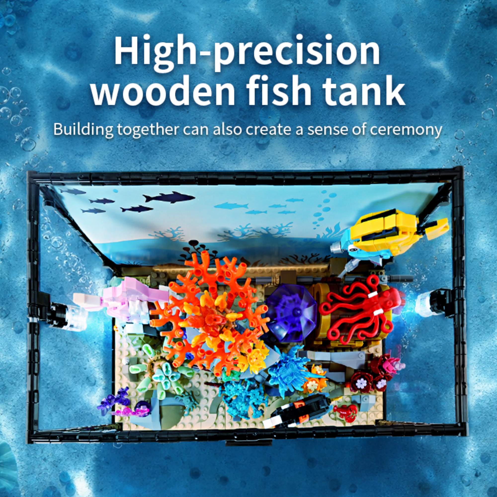 1318PCS Underwater Aquarium Bu - Aquarium Fish Lego review and price