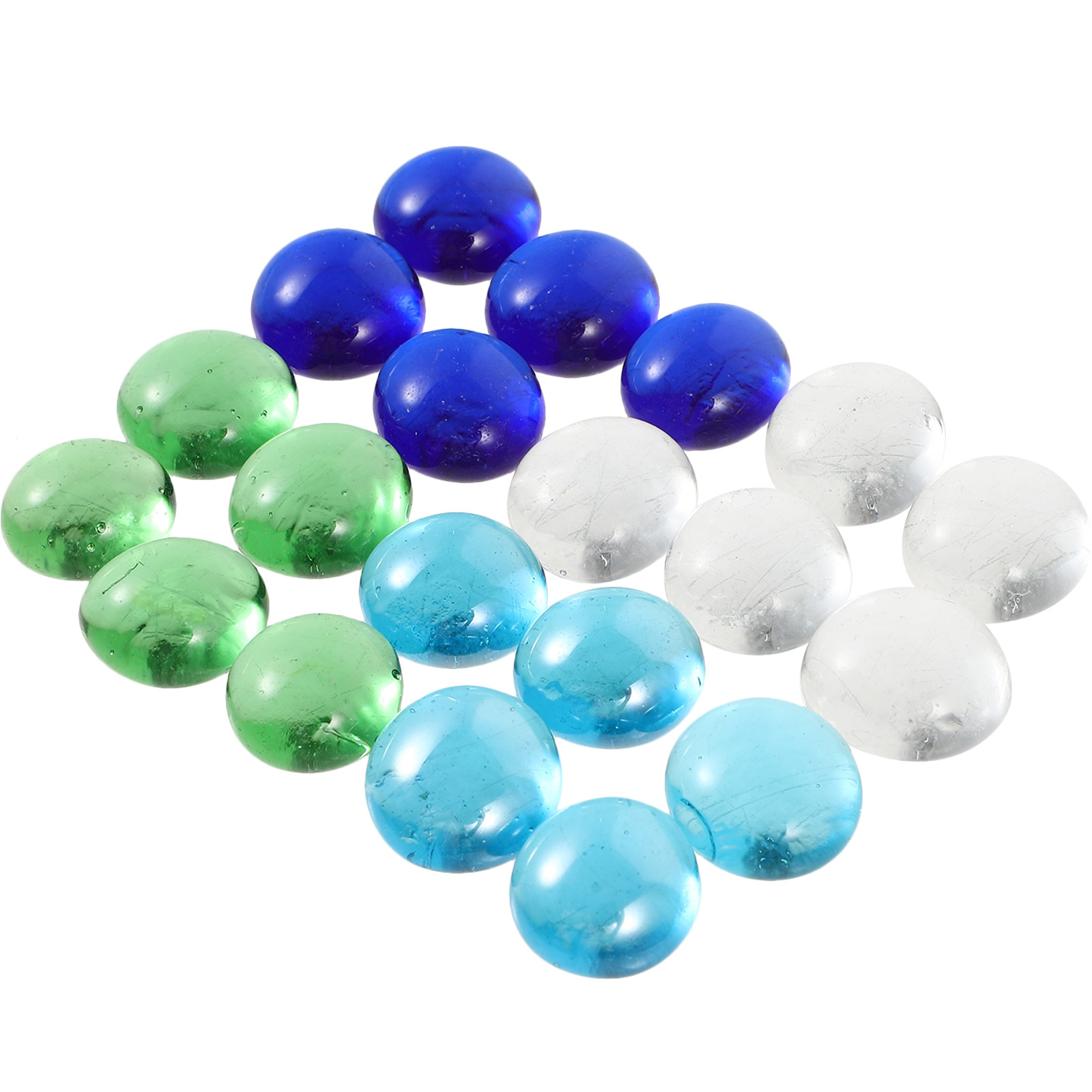 1Set Colorful Glass Beads Flat - Aquarium Fish In Pond review and price