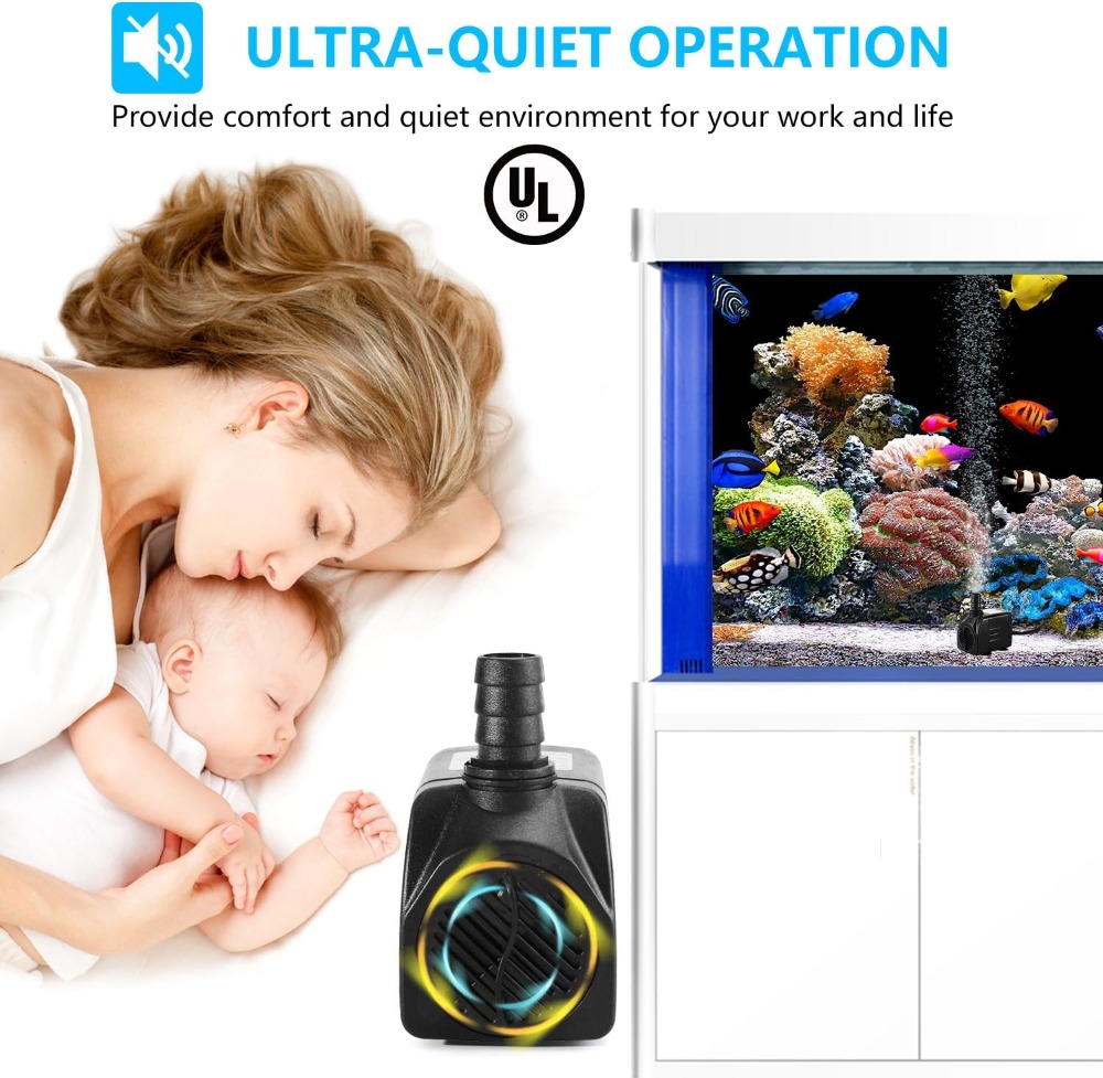 400GPH Submersible Fountain Pu - Aquarium Fish In Pond review and price