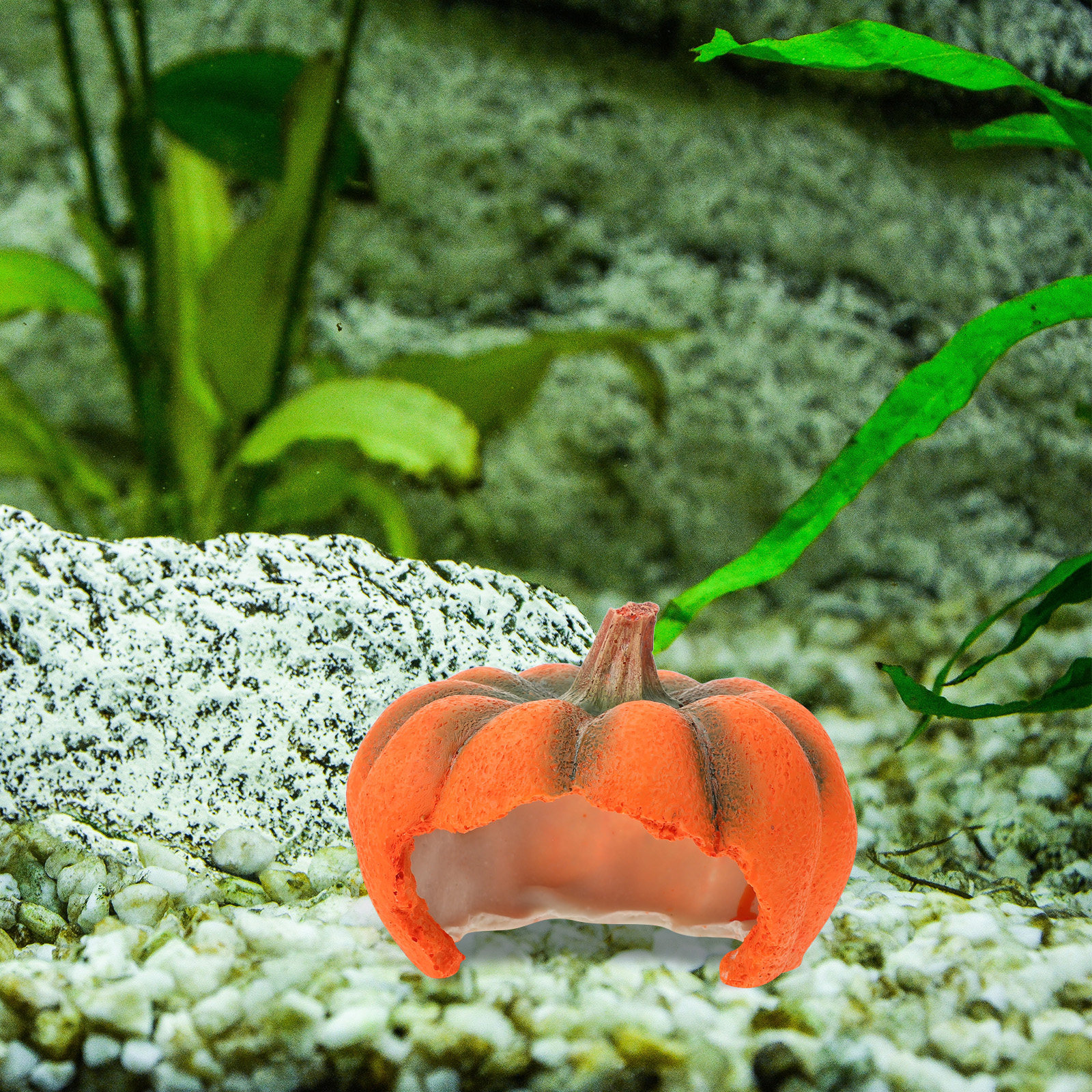 Pumpkin Aquarium Decor Yellow  - Aquarium Fish Yellow review and price
