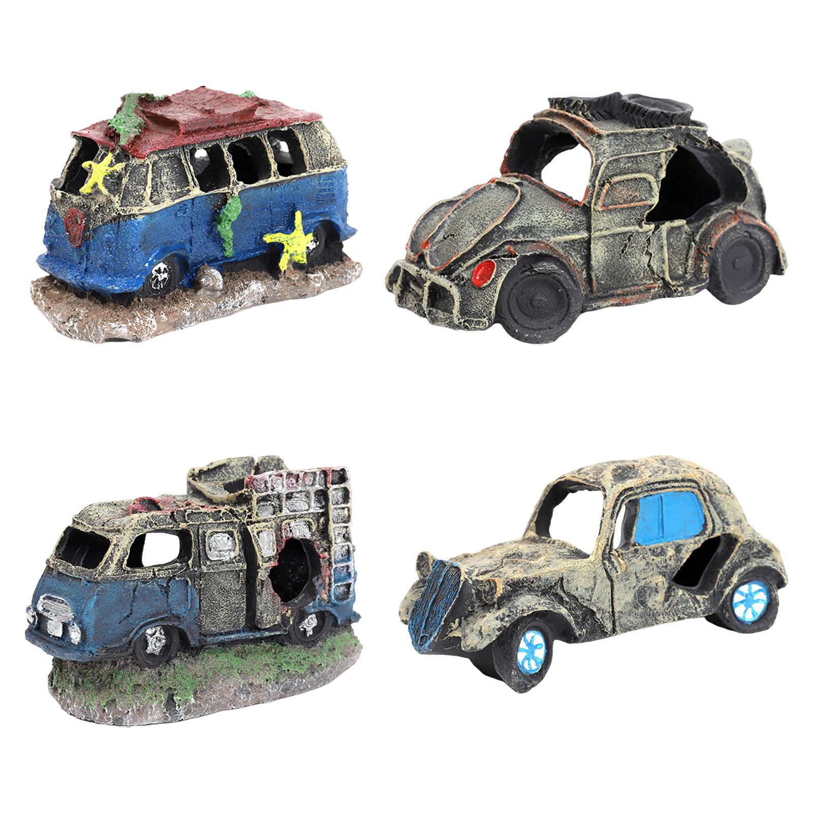 Auto Wreck Aquarium Decoration - Aquarium Fish Unique review and price
