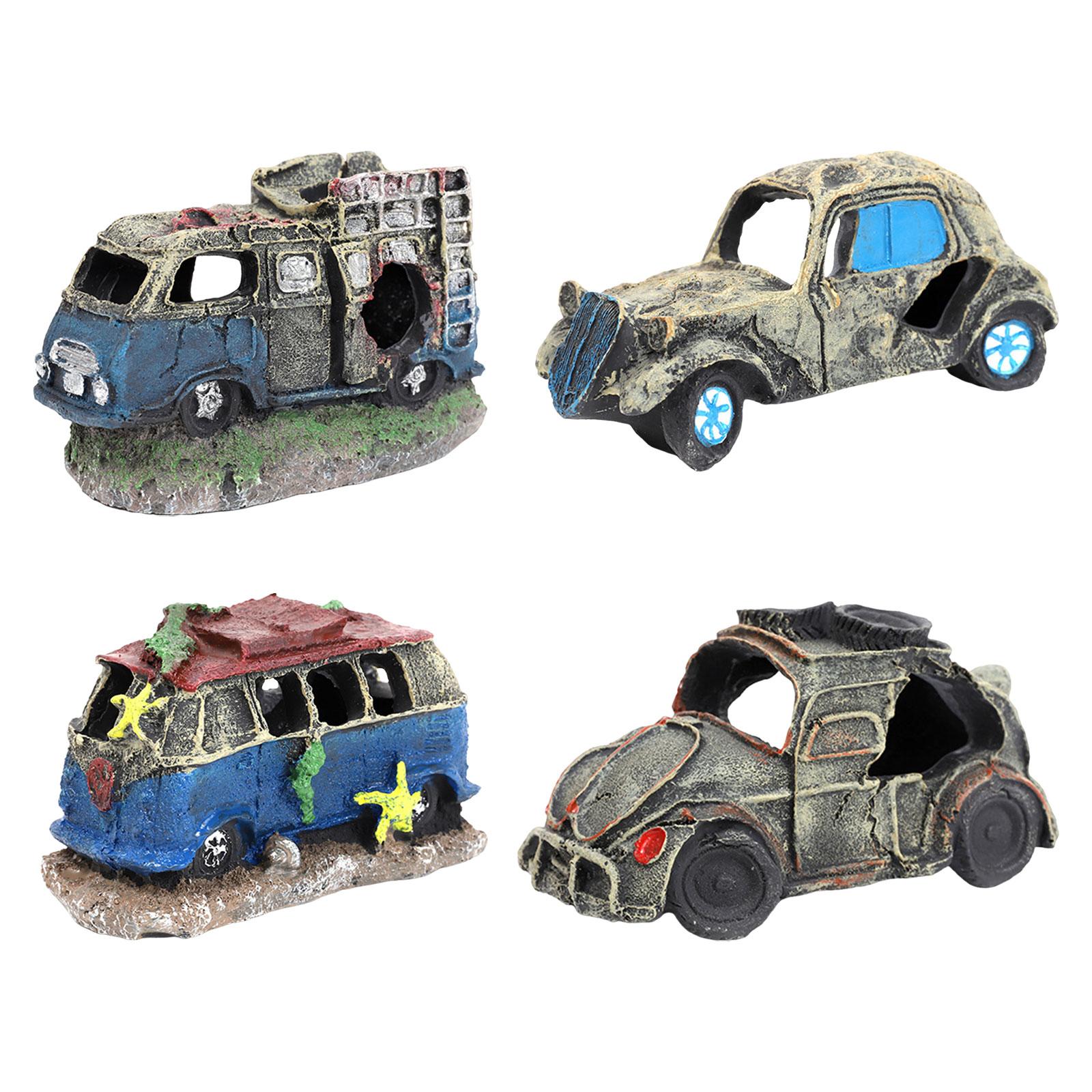 Auto Wreck Aquarium Decoration - Aquarium Fish Unique review and price