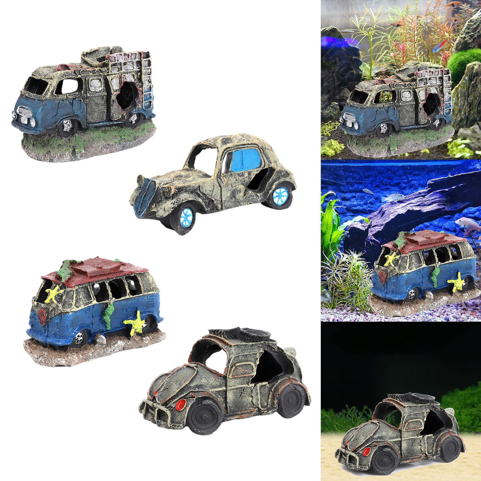 Auto Wreck Aquarium Decoration - Aquarium Fish Unique review and price