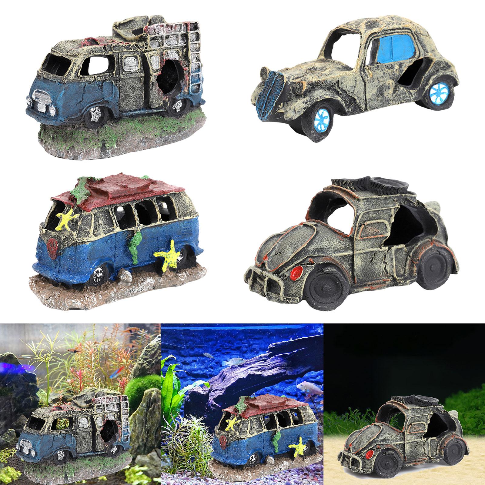 Auto Wreck Aquarium Decoration - Aquarium Fish Unique review and price