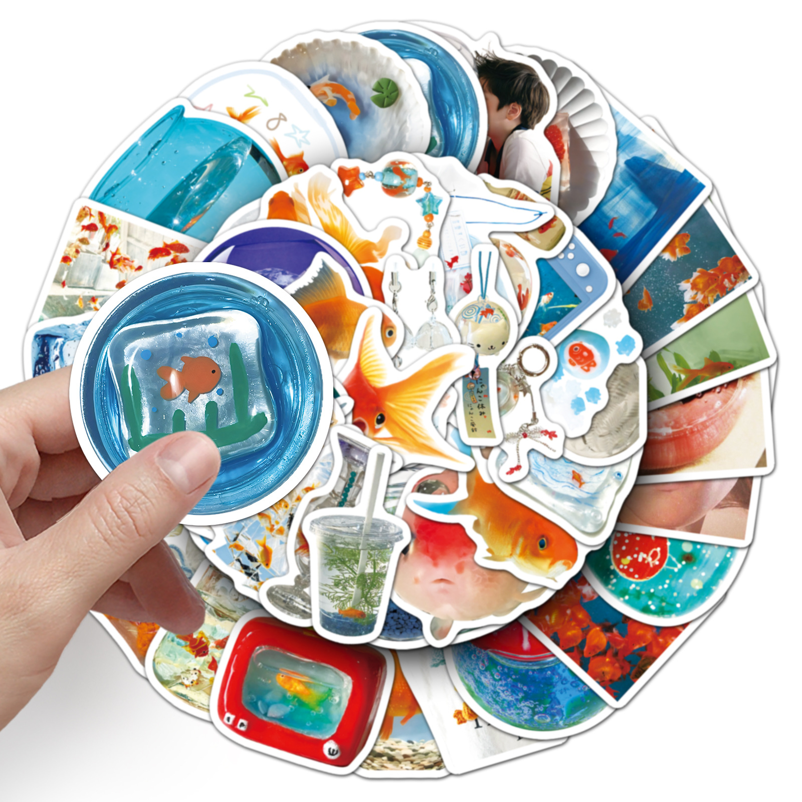 50PCS Ins Style Cartoon Goldfi - Aquarium Fish Cartoon review and price