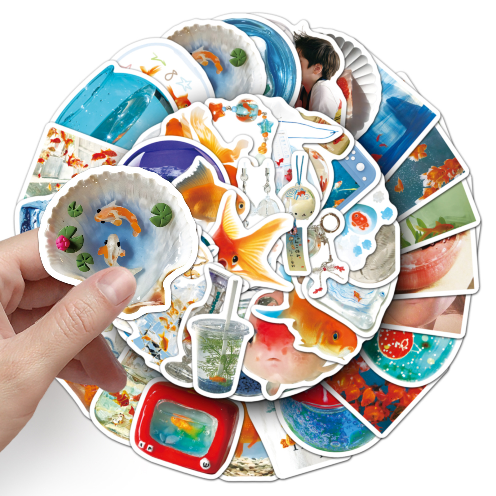 50PCS Ins Style Cartoon Goldfi - Aquarium Fish Cartoon review and price