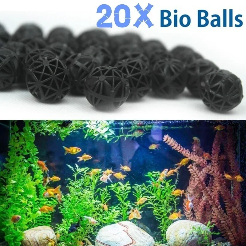 20Pcs 16mm Aquarium Bio Balls  - Aquarium Fish In Pond review and price