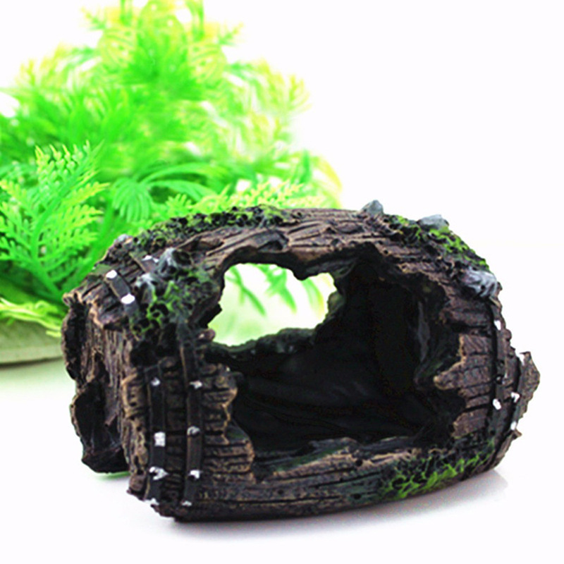 Aquarium Artificial Barrel Cav - Aquarium Fish Hide review and price