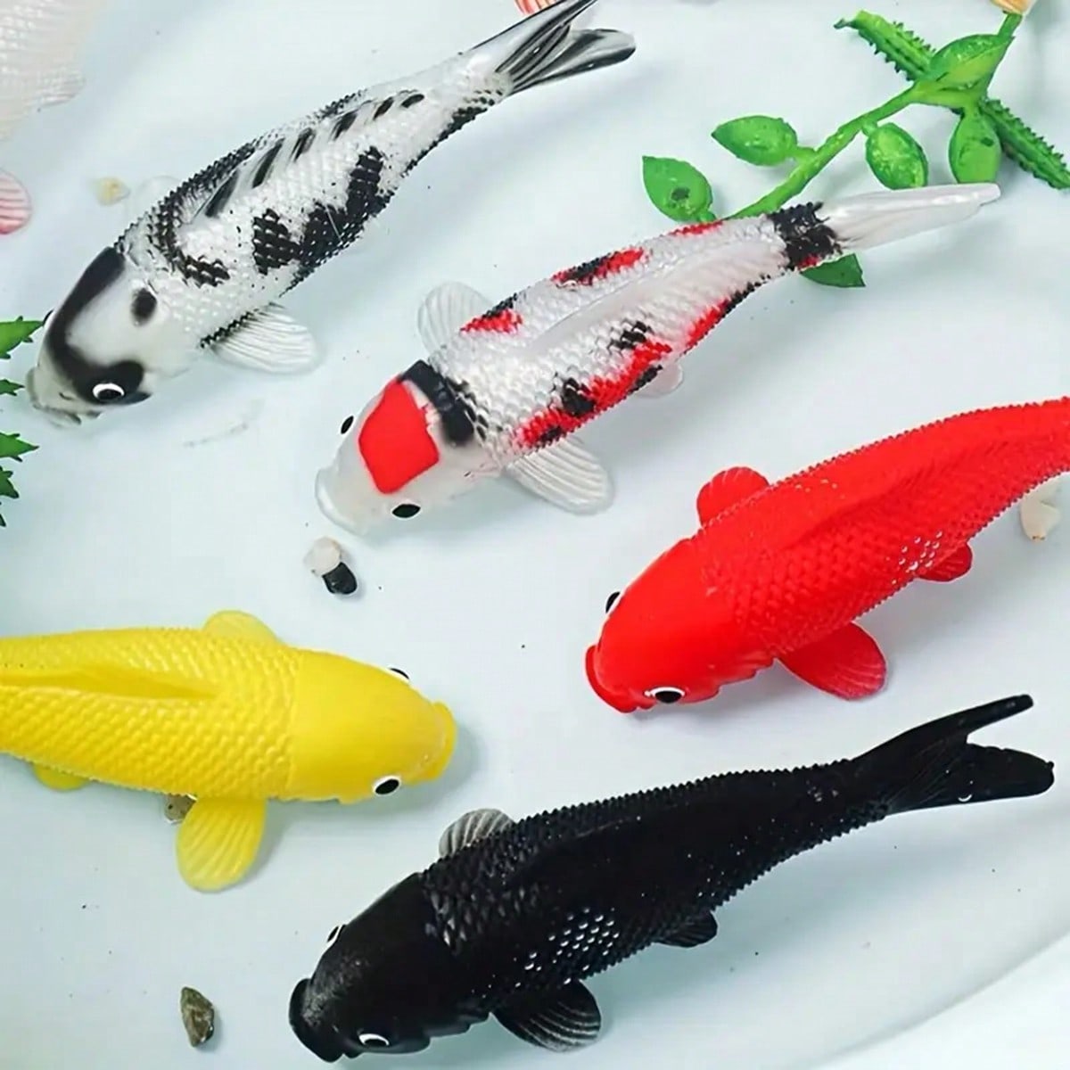 2pcs Colorful Artificial Koi F - Aquarium Fish Yellow review and price