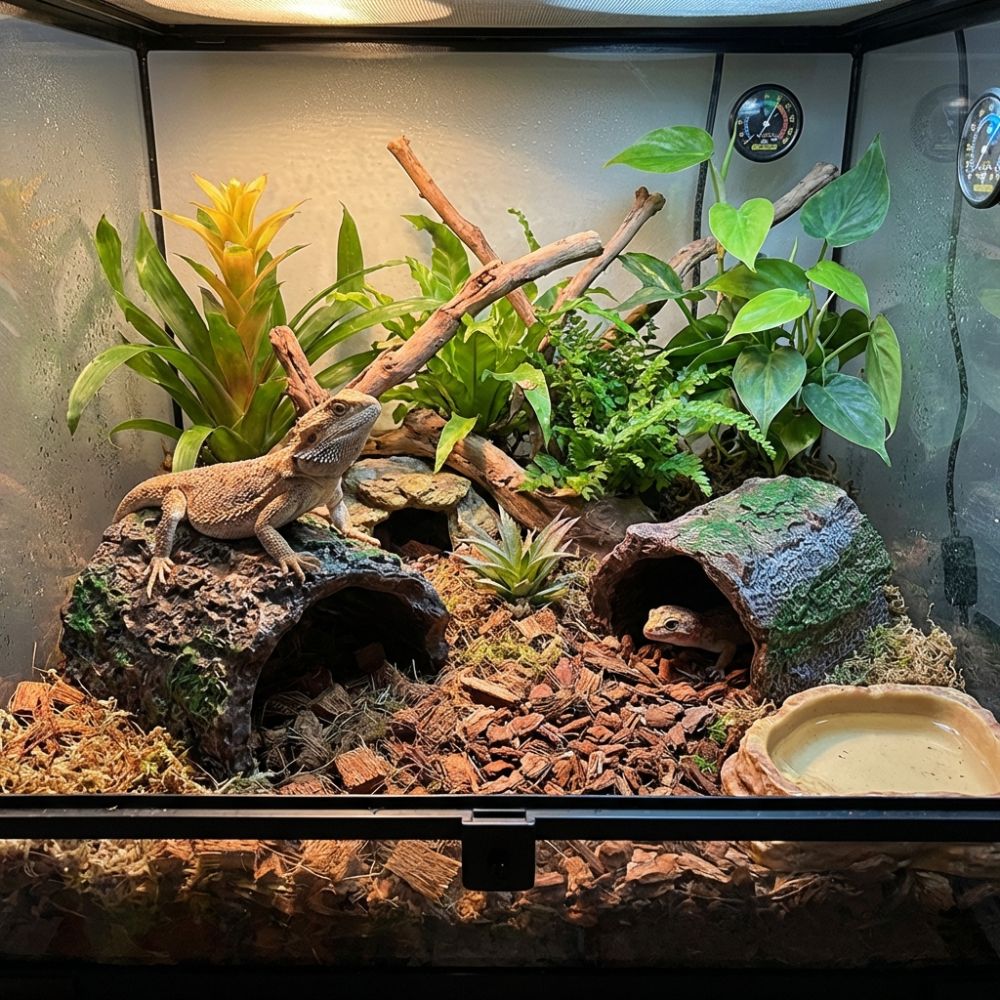 Simulation Reptile Hideout Hol - Aquarium Fish Hide review and price