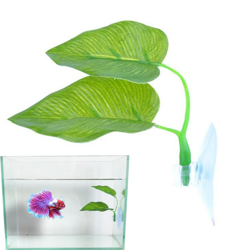Artificial Aquarium Leaf Plant - Aquarium Fish Hide review and price