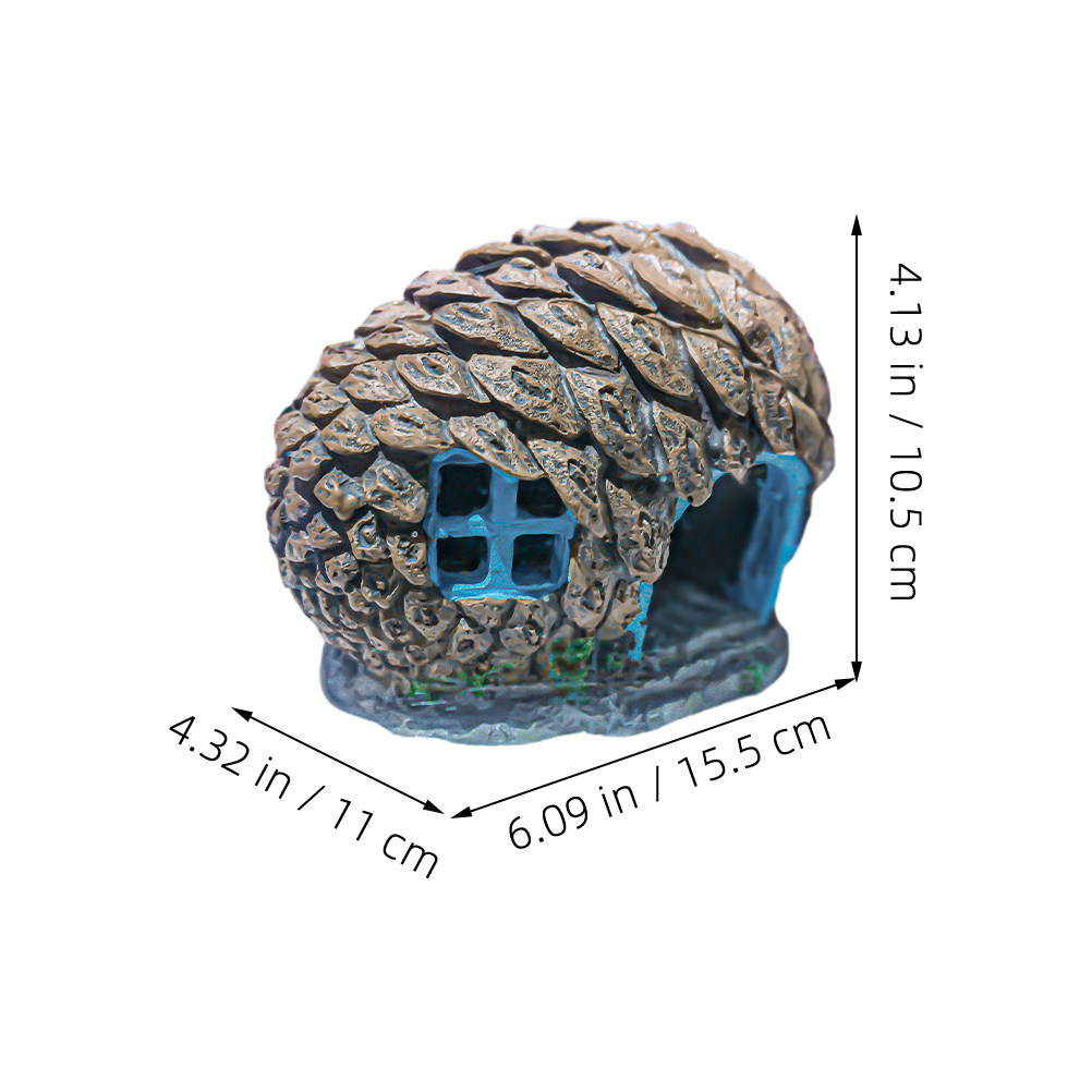 Pinecone Hideout Fish Tank Dec - Aquarium Fish Unique review and price